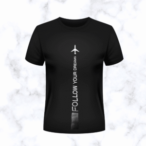 sky cross jet trail black t shirt