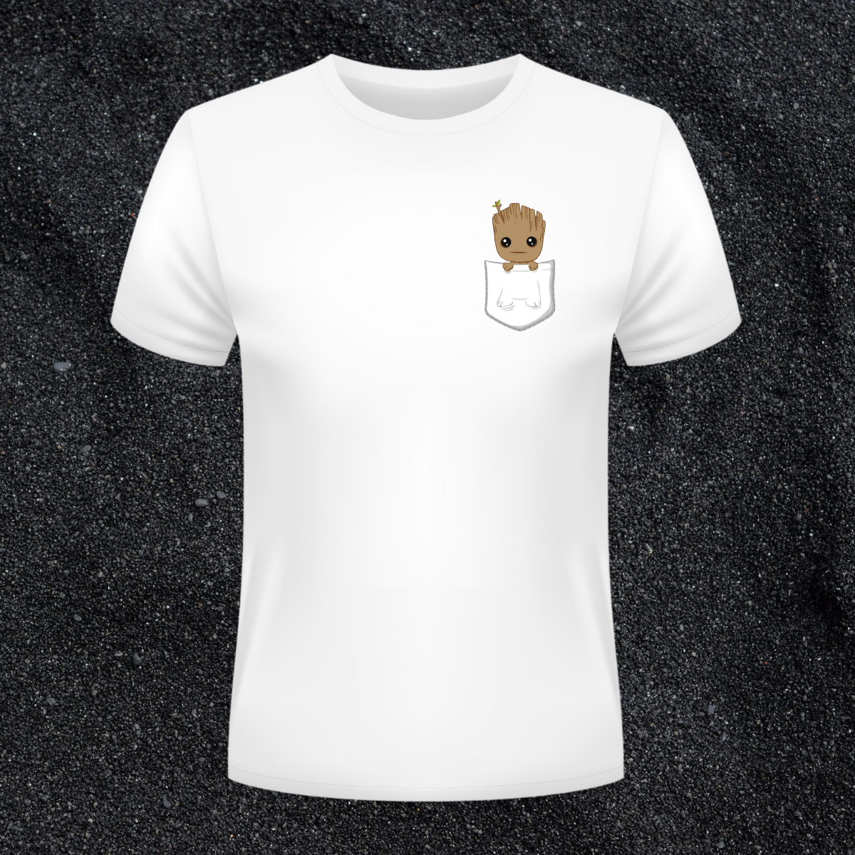baby groot pocket white t shirt baby groot pocket white t shirt