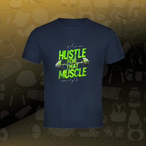 grind time: push your limits motivational t shirt navy blue