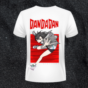 dandadan anime manga action graphic white t shirt
