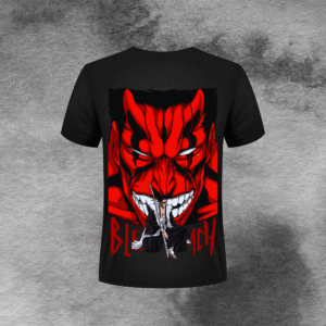 bleach ichigo hollow mask graphic t shirt | red devil demon anime streetwear t shirt