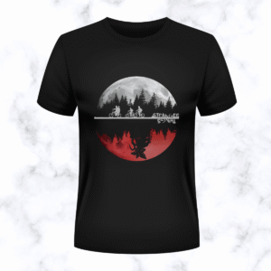upside down reflection graphic t shirt