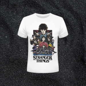 stranger things full cast movie poster collage t shirt